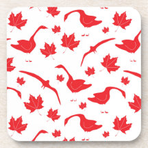 Bernaches du Canada et Feuilles de l'érable - drap