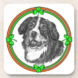 Dessous-de-verre Bernese Mtn Chien St patrick