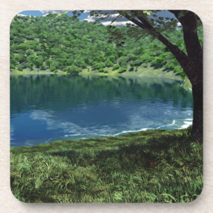 Dessous-de-verre Beside Deep Waters Cork Coaster