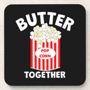 Dessous-de-verre BEURRE Ensemble Film Popcorn