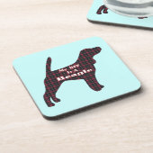 Dessous-de-verre BFF beagle (Côté gauche)