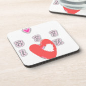 Dessous-de-verre BFF. Best Friends Forever : I Love You Art Print (Côté gauche)