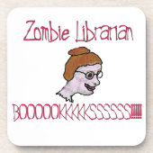Dessous-de-verre Bibliothécaire zombie (Devant)