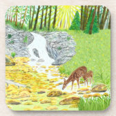 Dessous-de-verre Biche et faon (Devant)