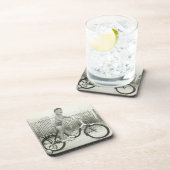 Dessous-de-verre Bicyclette d'équitation de fille (Côté Droit)