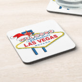 Dessous-de-verre Bienvenue à Fabulous Las Vegas Noël (Côté gauche)