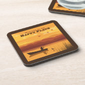 Dessous-de-verre Bienvenue À Mon Happy Place (Côté gauche)