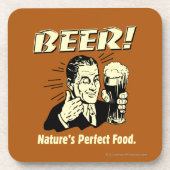 Dessous-de-verre Bière : La nourriture parfaite de la nature (Devant)