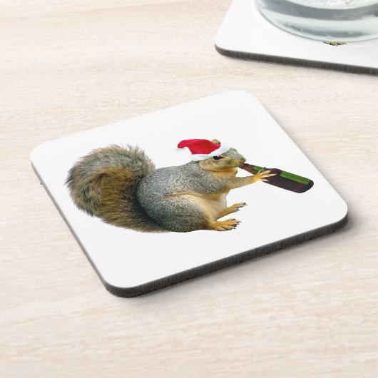 Dessous-de-verre Bière potable d'écureuil de Père Noël (Côté gauche)