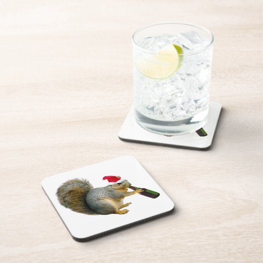 Dessous-de-verre Bière potable d'écureuil de Père Noël (Côté Droit)