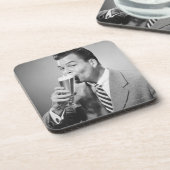 Dessous-de-verre Bière potable d'homme d'affaires (Côté gauche)