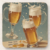 Dessous-de-verre Bières vintages modifiables (Devant)