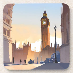 Dessous-de-verre Big Ben Tour horloge   Londres Angleterre Royaume-