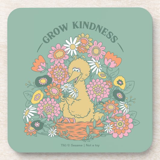 Dessous-de-verre Big Bird | Grow Kindness Floral Graphic (Devant)
