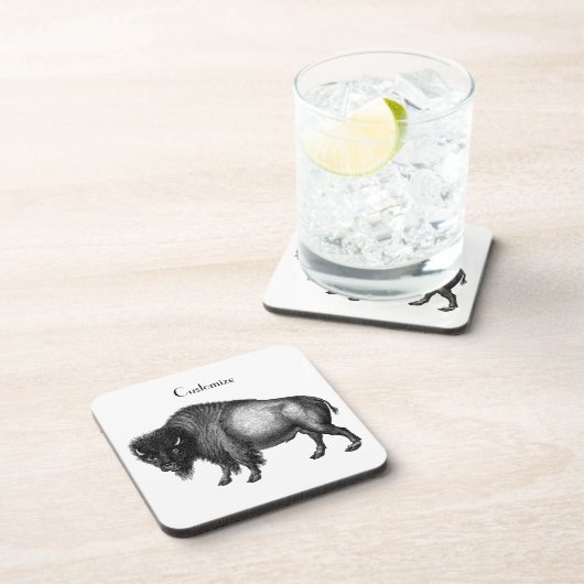 Dessous-de-verre Big Bison Buffalo Thunder-Cove (Côté Droit)