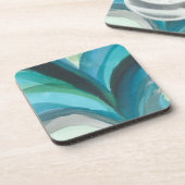 Dessous-de-verre Big Blue Leaf I (Côté gauche)