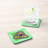 Dessous-de-verre Billard vert ; piscine (Côté Droit)