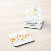 Dessous-de-verre Billy Kay Yellow Logo Beverage Coasters (Côté Droit)