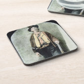 Dessous-de-verre Billy l'enfant (gravure colorée) (Côté gauche)