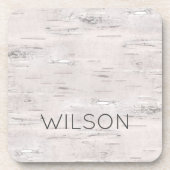 Dessous-de-verre Birch Tree NAME Outdoors Nature Lover Neutral (Devant)