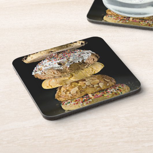 Dessous-de-verre Biscuits dans une pile (Côté gauche)