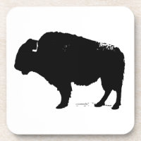 Bison de Buffalo Art noir et blanc