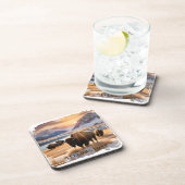 Dessous-de-verre Bison de Yellowstone Beverage Coaster (Côté Droit)