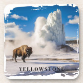 Dessous-de-verre Bison de Yellowstone Beverage Coaster (Devant)