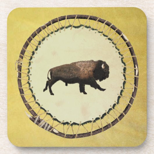 Dessous-de-verre Bison galopant (Devant)