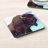 Dessous-de-verre Bison Pop Art (Côté gauche)