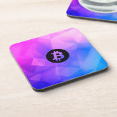 Dessous-de-verre Bitcoin Cristal (Côté gauche)