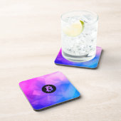 Dessous-de-verre Bitcoin Cristal (Côté Droit)