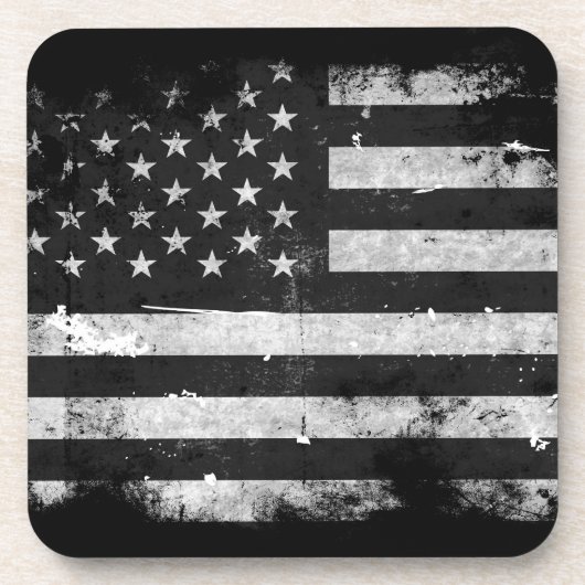 Dessous-de-verre Black and White Grunge (Devant)