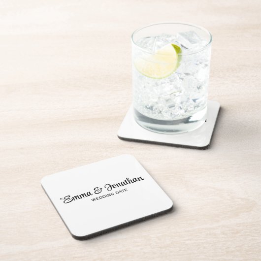 Dessous-de-verre Black and White Party Coasters (Côté Droit)