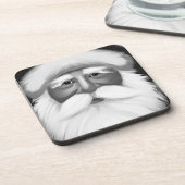 Dessous-de-verre Black and White Santa Claus 