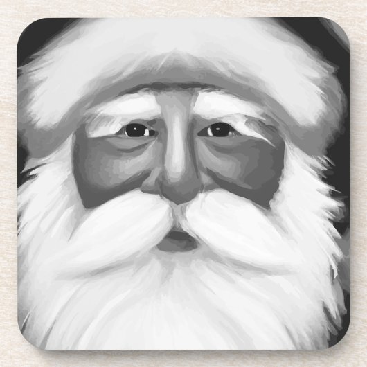 Dessous-de-verre Black and White Santa Claus 