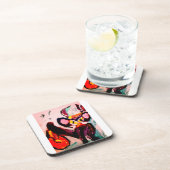 Dessous-de-verre Black cat autumn room  (Côté Droit)