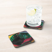 Dessous-de-verre Black Cat et Dragon (Côté Droit)