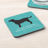 Dessous-de-verre Black Lab Penser à votre design (Côté gauche)