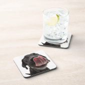 Dessous-de-verre Black Labrador Licking (Côté Droit)