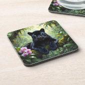 Dessous-de-verre Black Panther in the Jungle (Côté gauche)