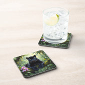 Dessous-de-verre Black Panther in the Jungle (Côté Droit)