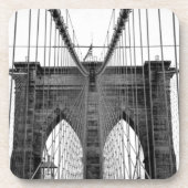 Dessous-de-verre Black White Brooklyn Bridge New York (Devant)