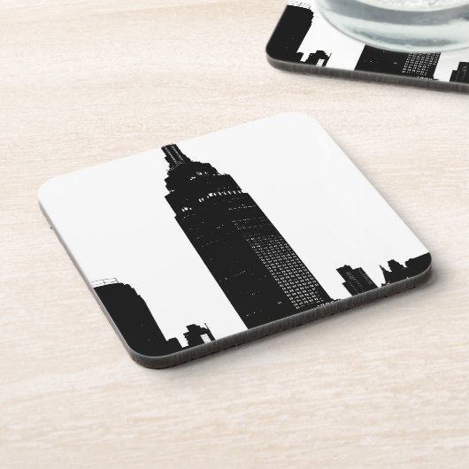 Dessous-de-verre Black & White Pop Art New York (Côté gauche)