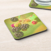 Dessous-de-verre "Blackberries Fruit Plante" Photo mignonne. Comman (Côté gauche)