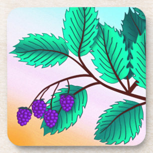 Dessous-de-verre Blackberries sur une branche