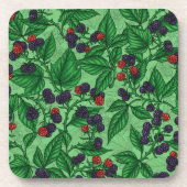 Dessous-de-verre Blackberry en vert (Devant)