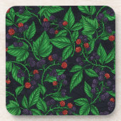 Dessous-de-verre Blackberry sur gris foncé (Devant)