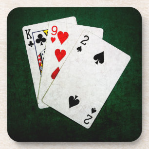 Dessous-de-verre Blackjack 21 point - Roi, Neuf, Deux
