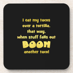 Dessous-de-verre Blague de tortilla Boom drôle